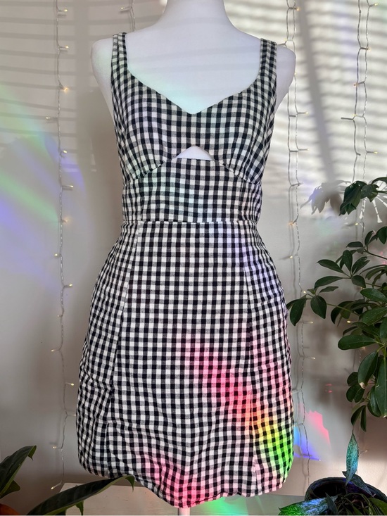 American Eagle Outfitters Dresses & Skirts - Black and White Gingham Cutout Sundress
